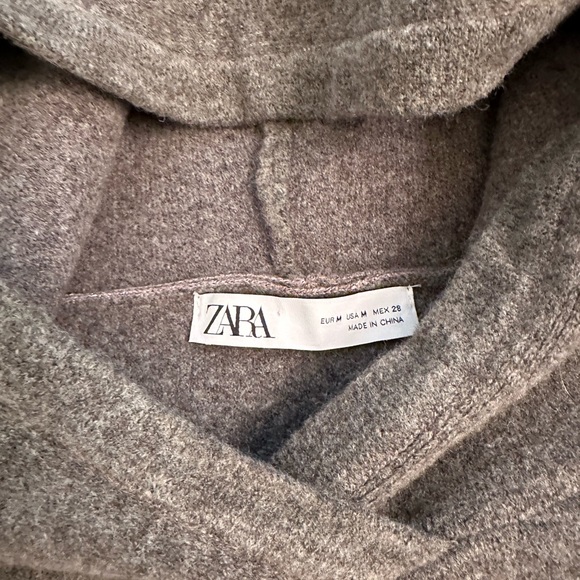 NWOT ZARA Knit Oversized Hoodie Sweater - Picture 10 of 13